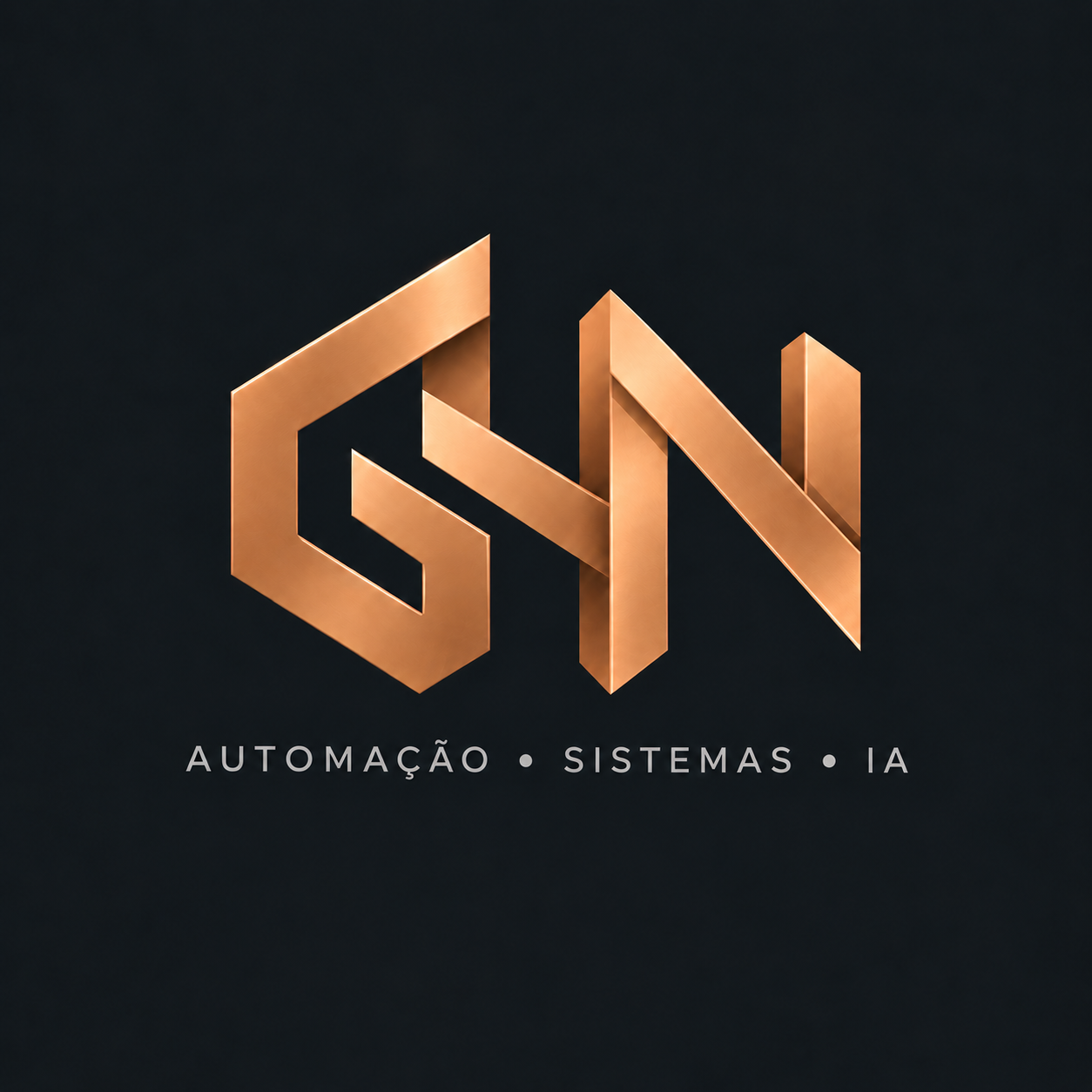 GHN copper monogram